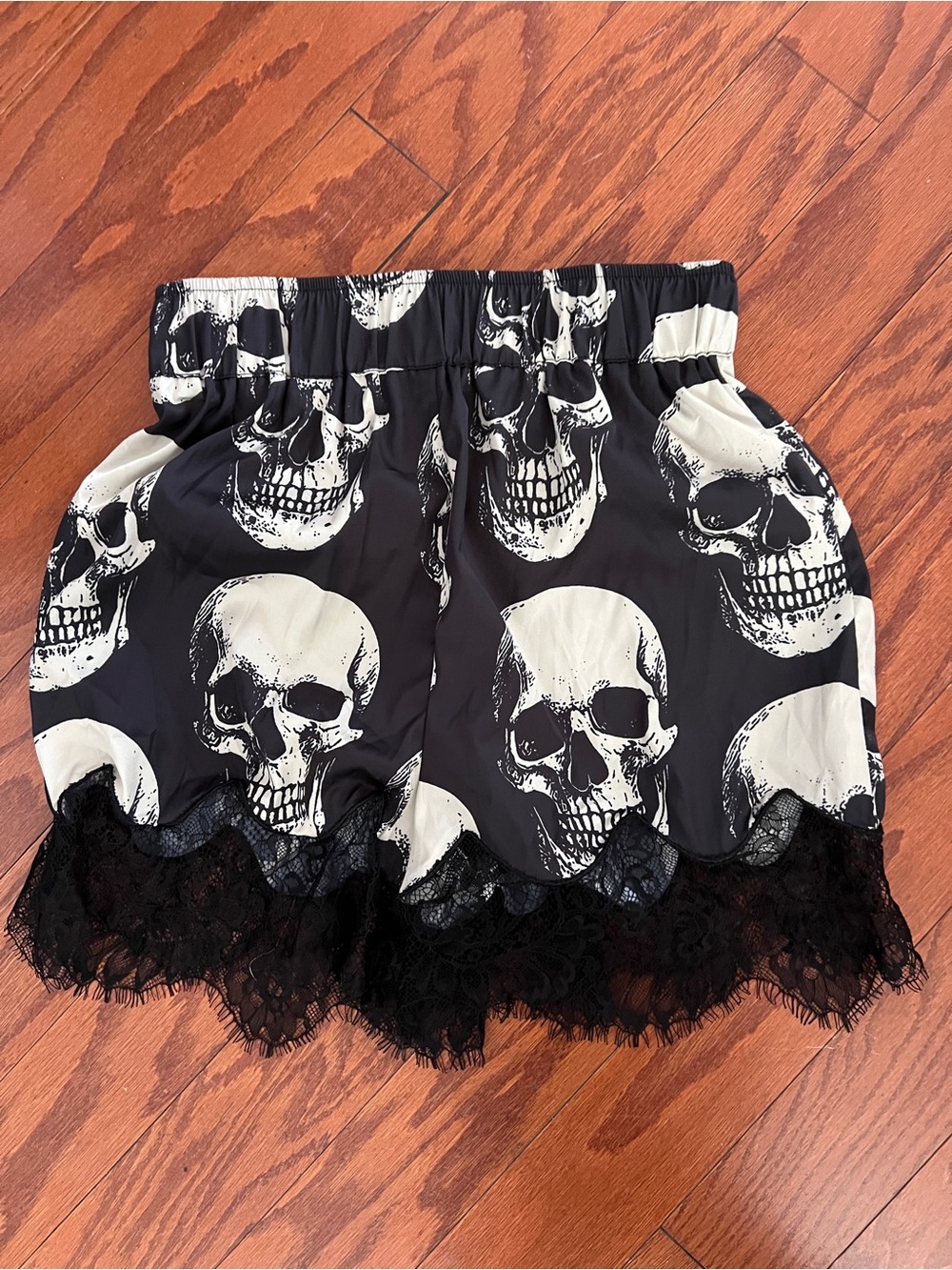 Dressed in lala Bad To The Bone Satin Bloomer Shorts, XS - Picture 2 of 2